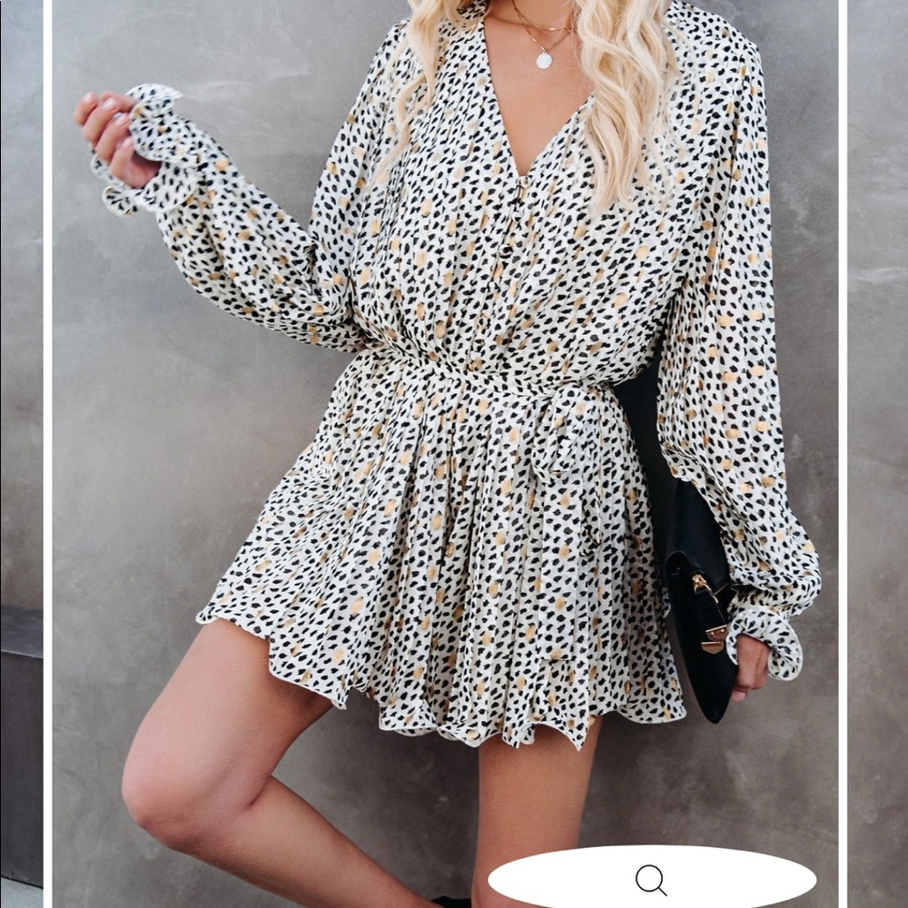 Gold pleated romper